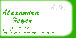 alexandra heyer business card